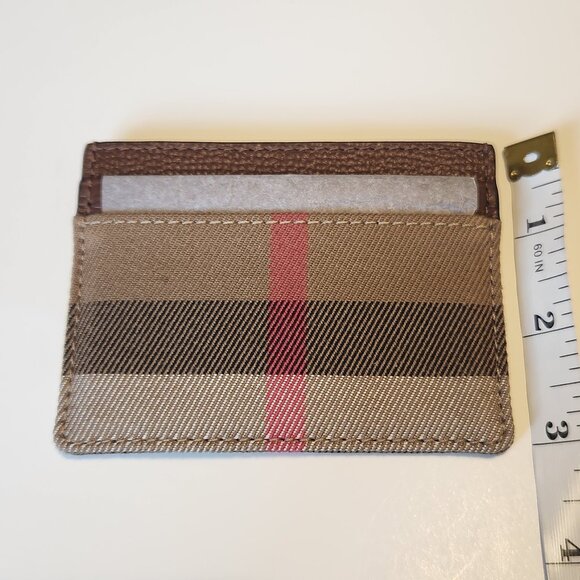 Burberry Sandon Canvas Check Card Case - Picture 6 of 6